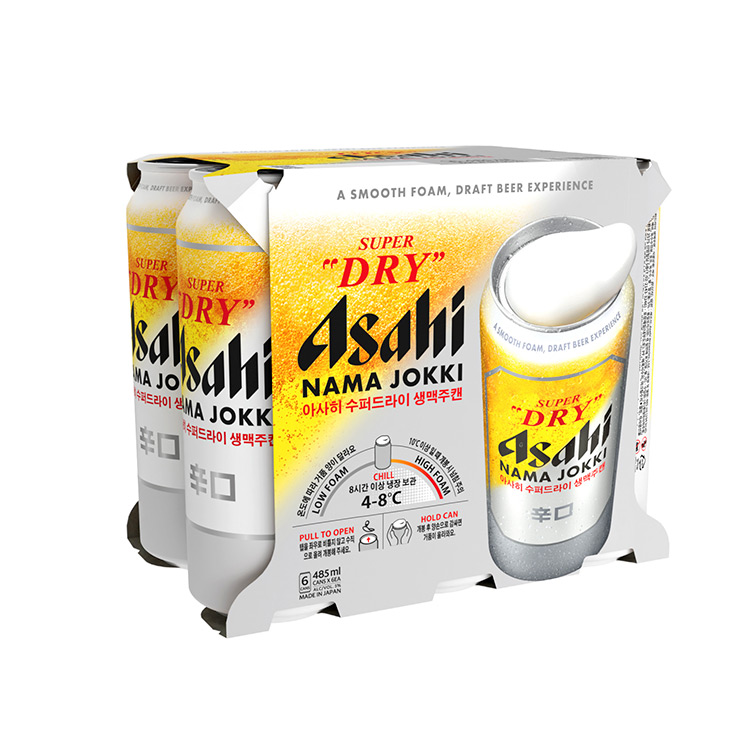 아사히 생맥주 캔 485ml*6캔