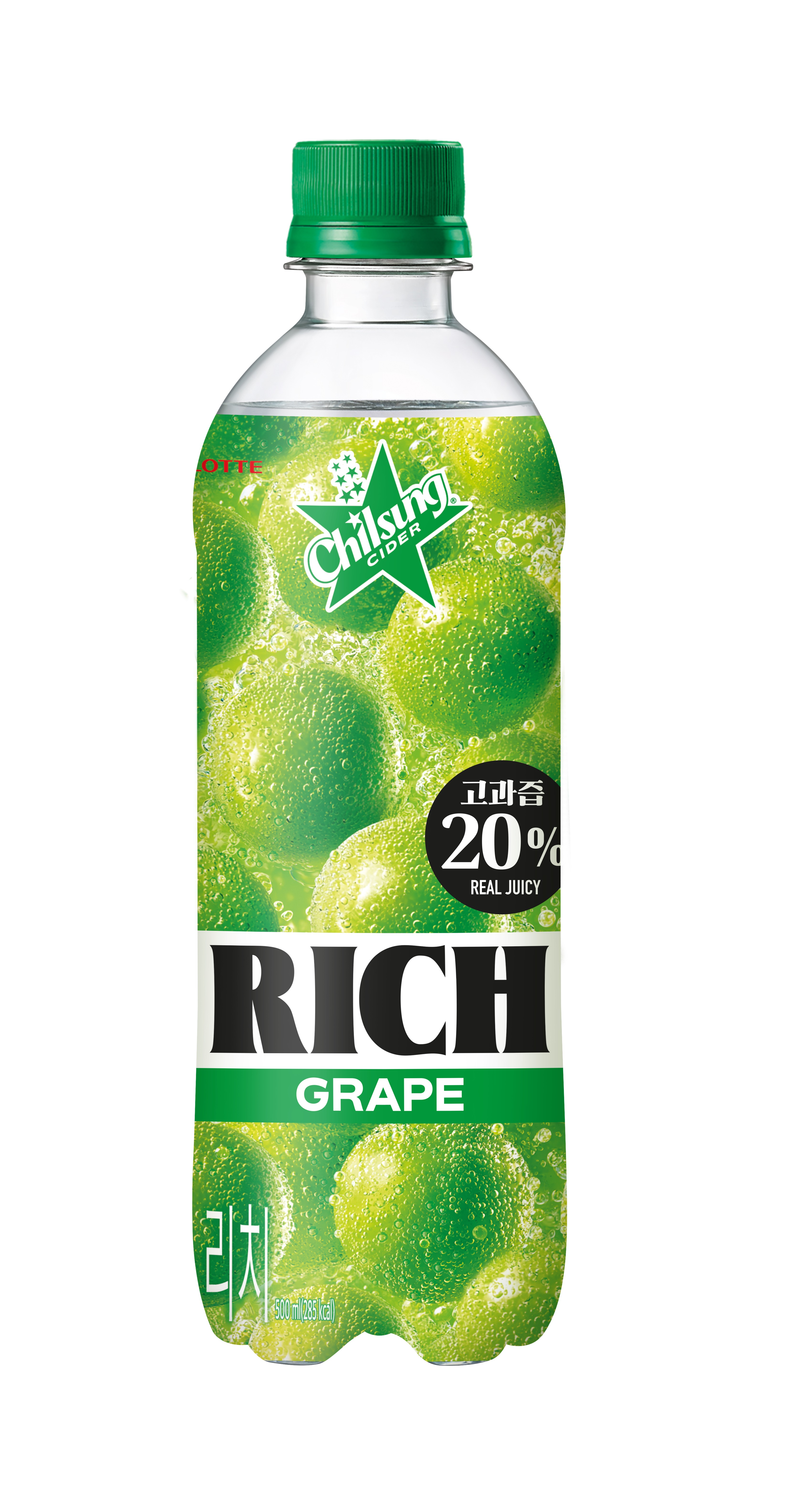 롯데)칠성사이다리치포도500ML