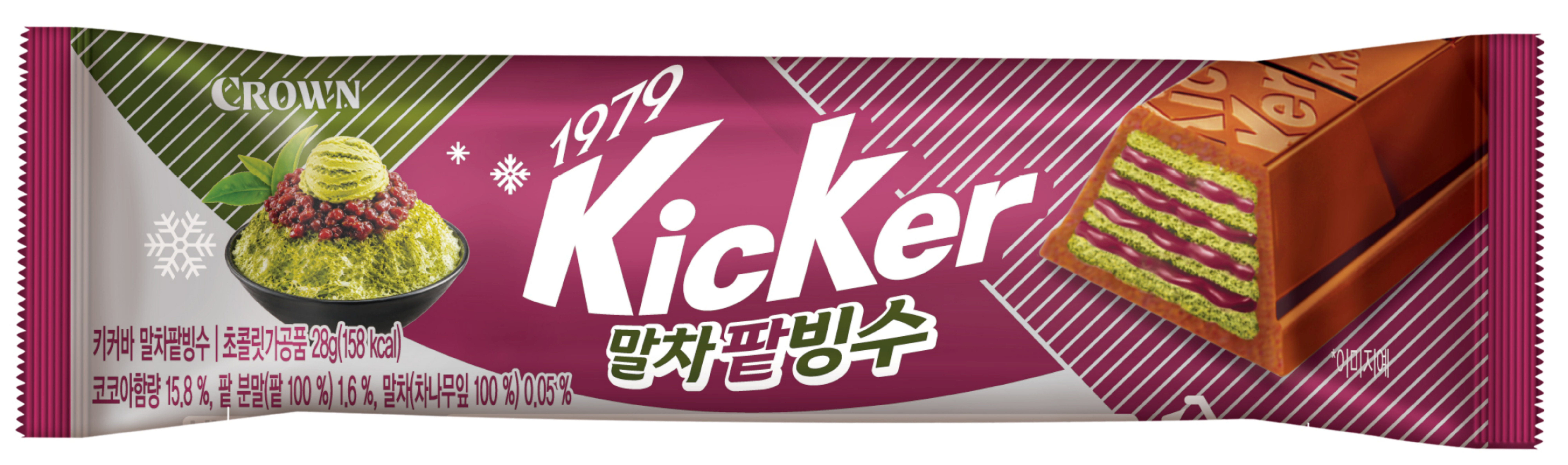 크라운)키커바말차팥빙수28G