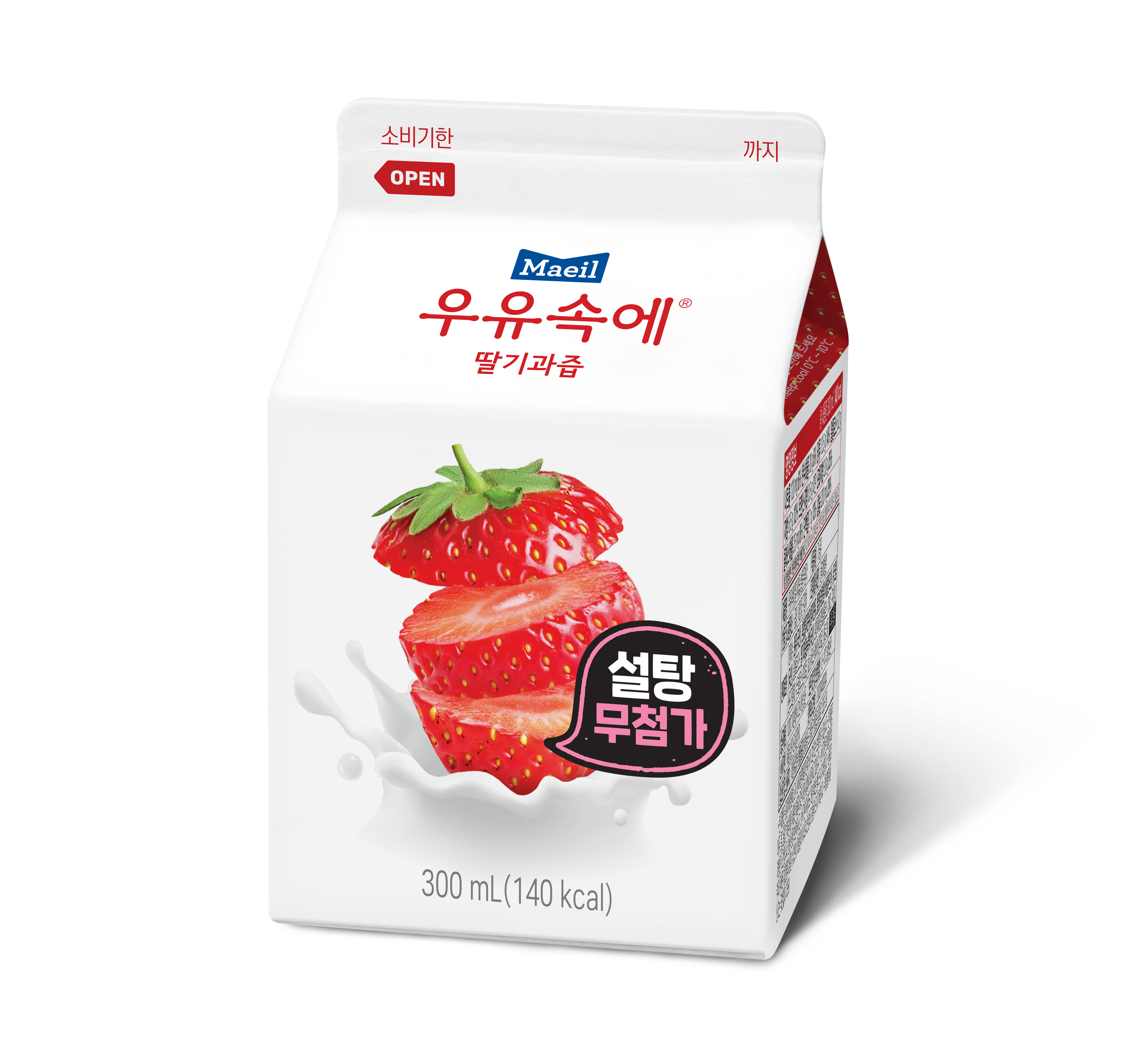 매일)우유속에딸기과즙우유300ML