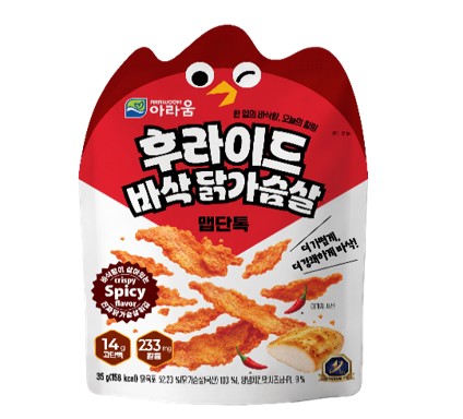 아라움)바삭닭가슴살맵단톡35G