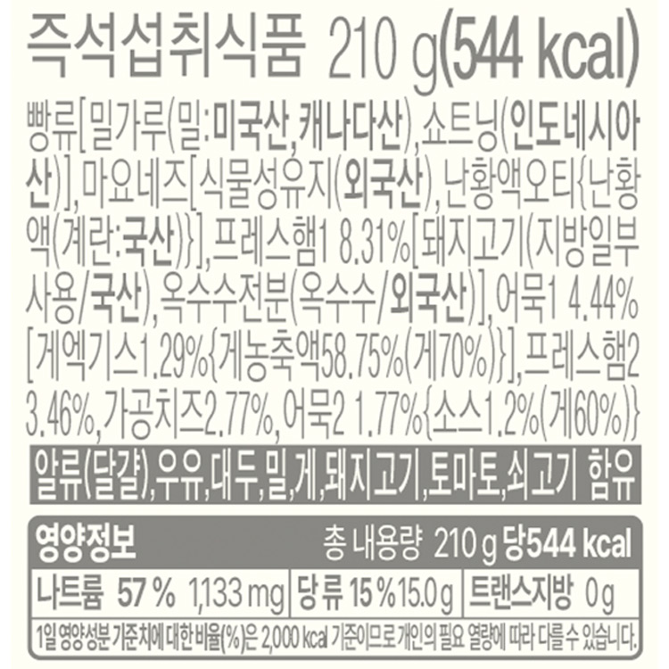 상품 정보 제공 고시