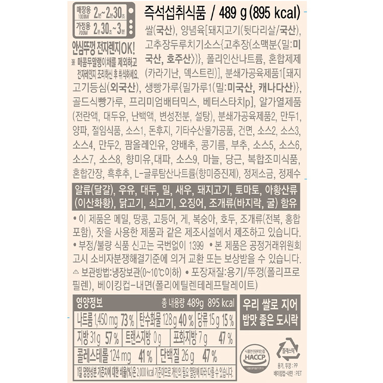 상품 정보 제공 고시