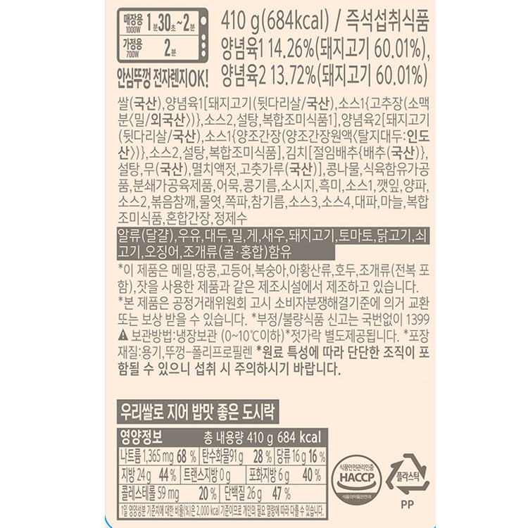 상품 정보 제공 고시